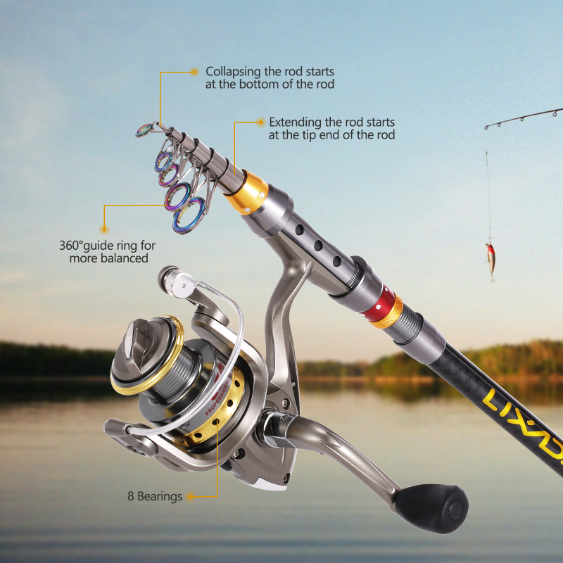 VEXADA-Kit complet de moulinet - Fishing Rod Surf avis et prix