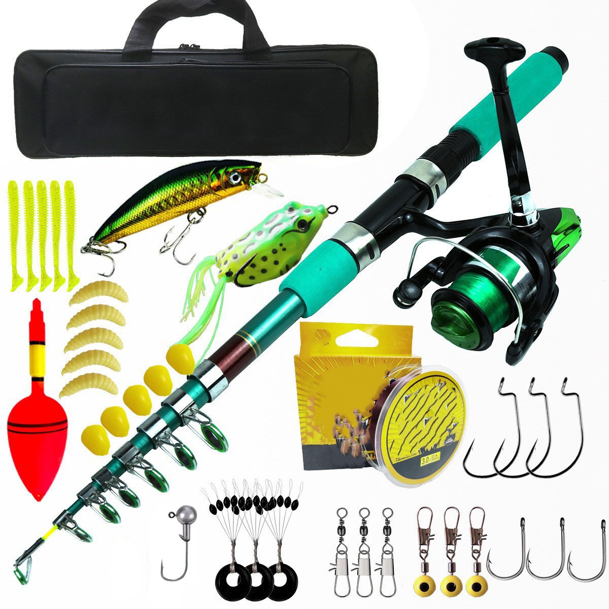 Kit Combo Canne à Pêche Télesc - Fishing Rod Combo avis et prix
